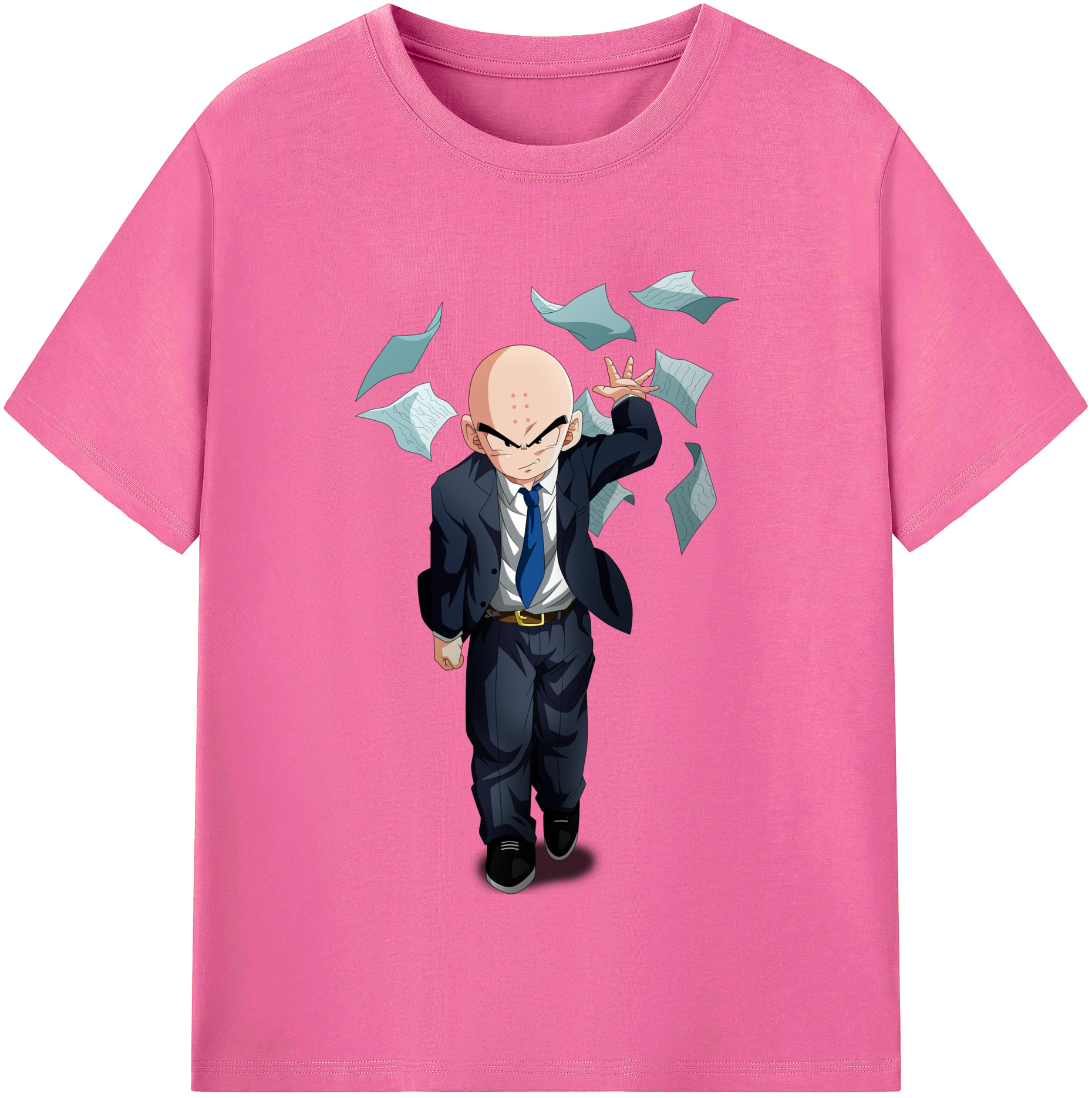 （画像用） ドラゴンボール クリリン DRAGON BALL krillin レディースカジュアルプリントTシャツ（綿100％）